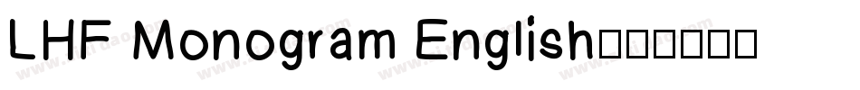 LHF Monogram English字体转换